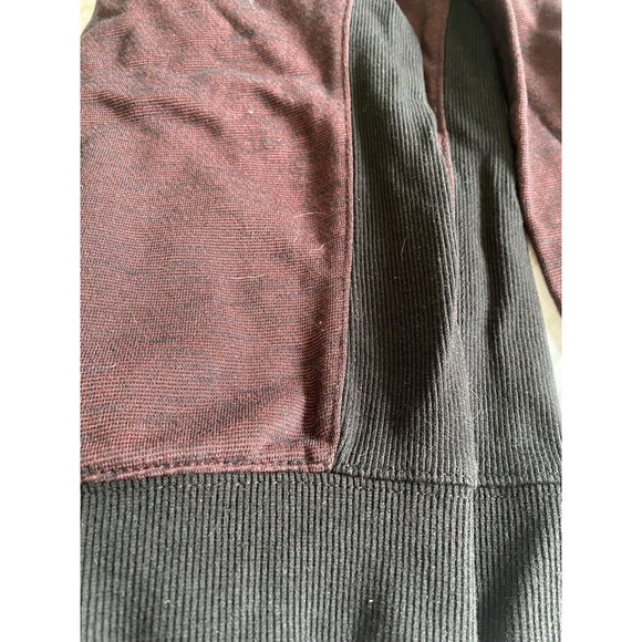 Vans Off The Wall EUC Hooded Full Zip Pocketed Sweatshirt Maroon & Black Size S - Picture 5 of 8